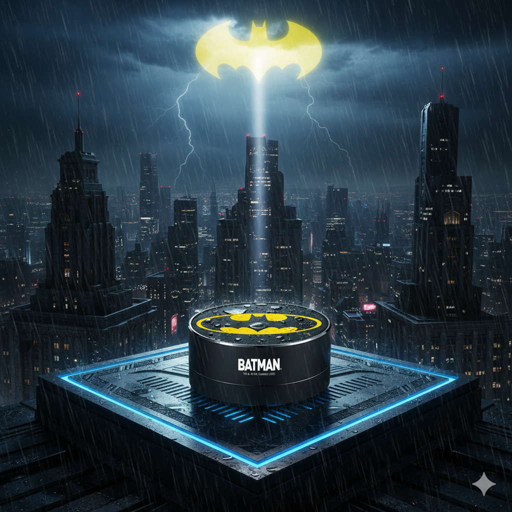 🦇🔊 Enceinte Portable Sans Fil – Batman DC Comics