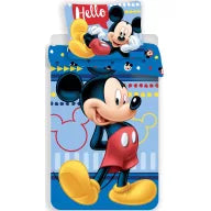 🐭 Parure de lit Disney Mickey Hello – 140×200 cm + taie 70×90 cm