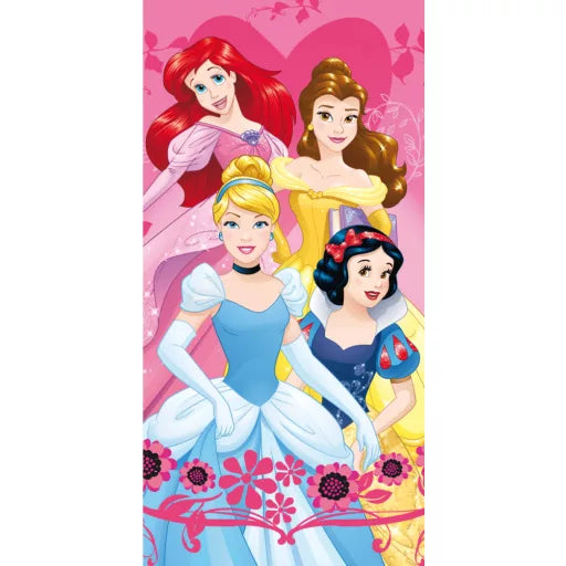 👑 Serviette de bain Disney – Cœur Princesse