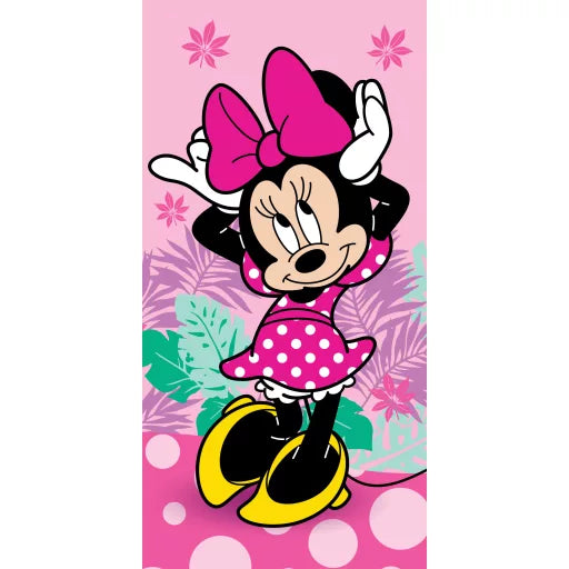 🌸 Serviette de bain Disney Minnie – Pretty in Pink