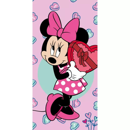 🍬 Serviette de bain Disney – Minnie Sweets
