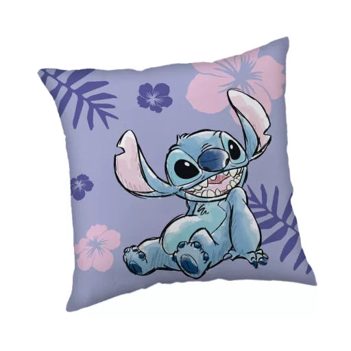 🌟 Coussin décoratif – Lilo & Stitch : Chien Étoile – 40 × 40 cm