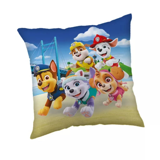 🐾 Coussin décoratif – Pat' Patrouille « L'aventure vous attend » – 40 × 40 cm