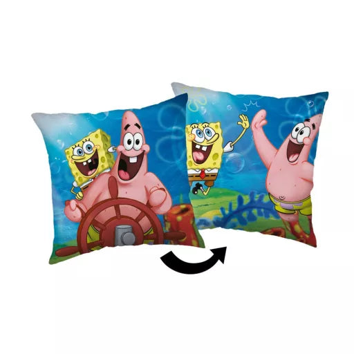 ✋ Coussin décoratif – Bob l’éponge « High Five » – 40 × 40 cm