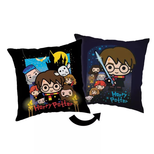 🧙♂️ Coussin décoratif – Harry Potter Friends – 40 × 40 cm