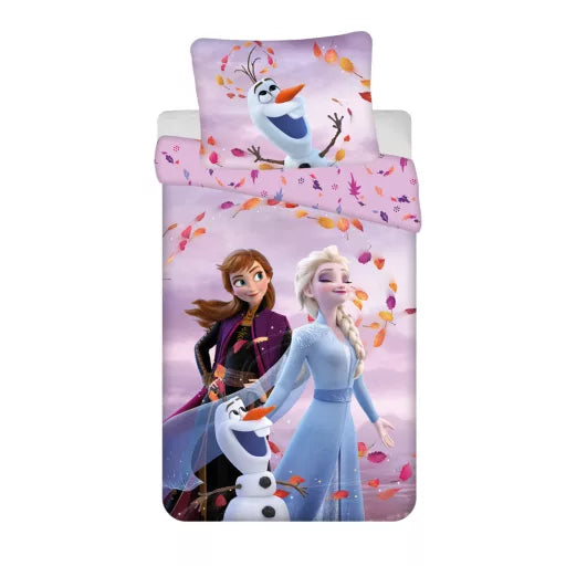 ❄️ Parure de lit Disney La Reine des Neiges Sky – 140×200 cm + taie 70×90 cm