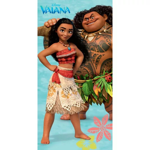🌊🌺 Serviette de bain/plage Disney Vaiana – Adventure – 70 × 140 cm