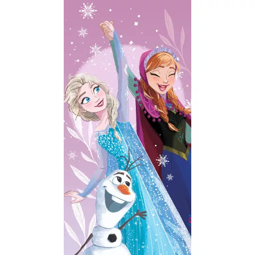 ❄️ Serviette de bain Disney Frozen – Violette