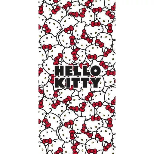 🎀 Serviette de bain Hello Kitty – Red Bows