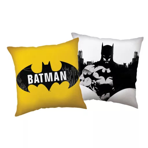 🦇 Coussin décoratif – Batman « The Emblem » – 40 × 40 cm