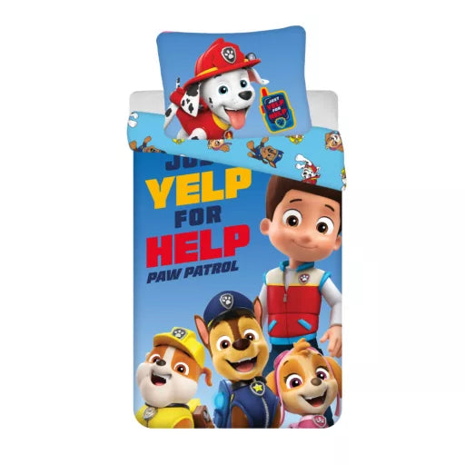 🐶 Housse de couette Paw Patrol Yelp – 140×200 cm + taie 70×90 cm