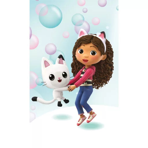 🏡 Serviette à main Gabby’s Dollhouse – Bubbles – 30x50 cm