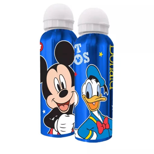 🐭🦆 Bouteille Disney Mickey et Donald en aluminium avec bouchon – 500 ml