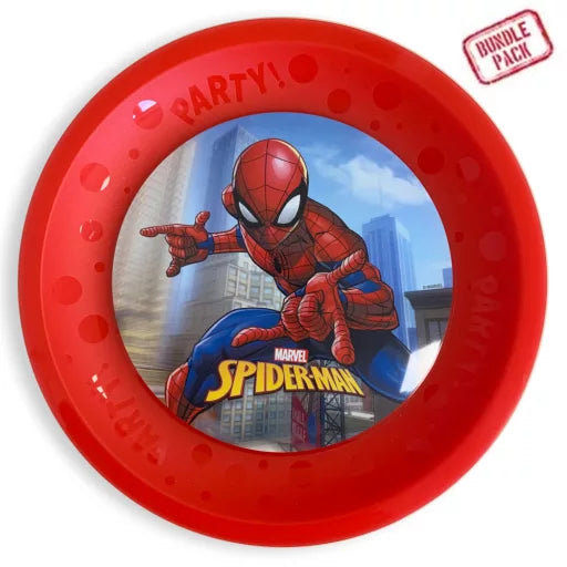 🕸️ Lot de 2 assiettes plates Spiderman – Crime Fighter – 21 cm