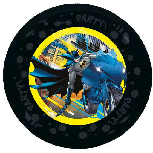 🦇 Lot de 2 assiettes plates Batman – 21 cm