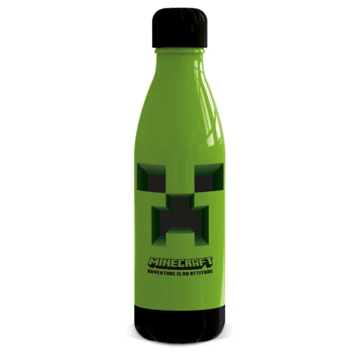 ⛏️🟩 Bouteille Minecraft Attitude – 660 ml – Avec bouchon à vis