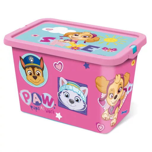 🐾📦 Boîte de rangement – Pat' Patrouille Pinky – 7 L