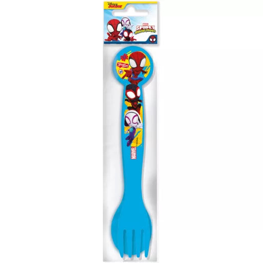 🕸️ Ensemble de couverts en plastique – Spiderman Spidey – 2 pièces