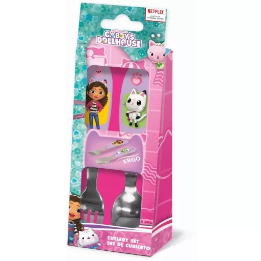 🏡 Ensemble de couverts ergonomiques – Wonderland – Maison de poupée de Gabi – 2 pièces