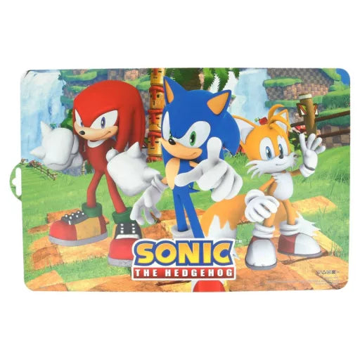 🌀🦔 Set de table – Sonic le Hérisson Trio – 41x29 cm – plastique