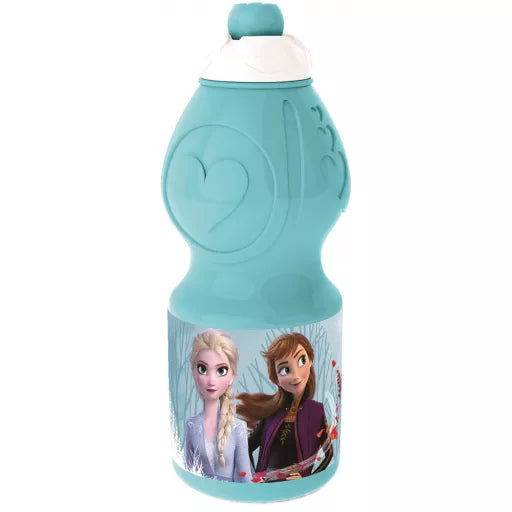 ❄️ Bouteille de sport Disney Frozen Blue Forest en plastique – 400 ml