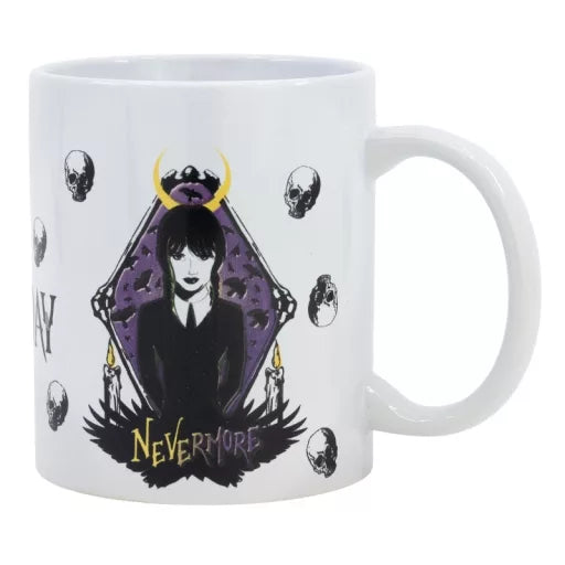 🕸️ Mug en porcelaine Wednesday – Nevermore – 325 ml