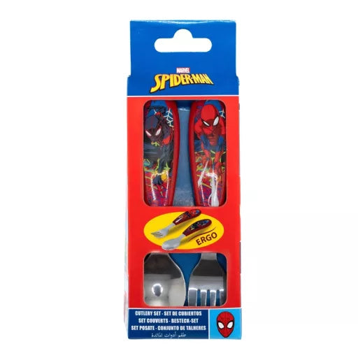 🕷️ Ensemble de couverts ergonomiques – Spiderman Moving Target – 2 pièces