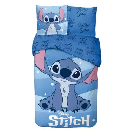 🌌 Parure de lit Disney Lilo et Stitch Nuits étoilées – 140×200 cm + taie 65×65 cm