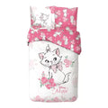 🌸🐱 Housse de couette Disney Marie Rose – 140 × 200 cm + Taie 65 × 65 cm
