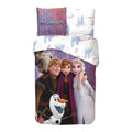 ❄️👑 Housse de couette Disney La Reine des Neiges – Magic Team – 140 × 200 cm + Taie 65 × 65 cm