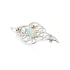 💎 Broche Féérique Femme en Argent Rhodié avec Opale et Zirconium