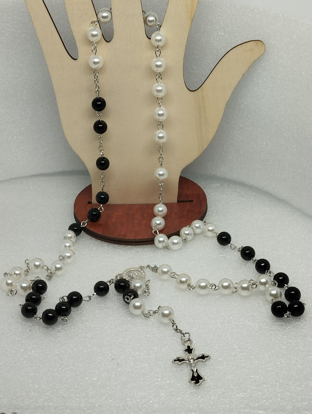 Chapelet en pierres naturelles et perles en verre