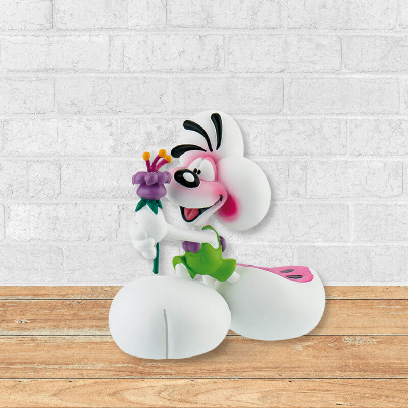 🐭🌸 Figurine Diddl avec une fleur – Bullyland, env. 7 cm