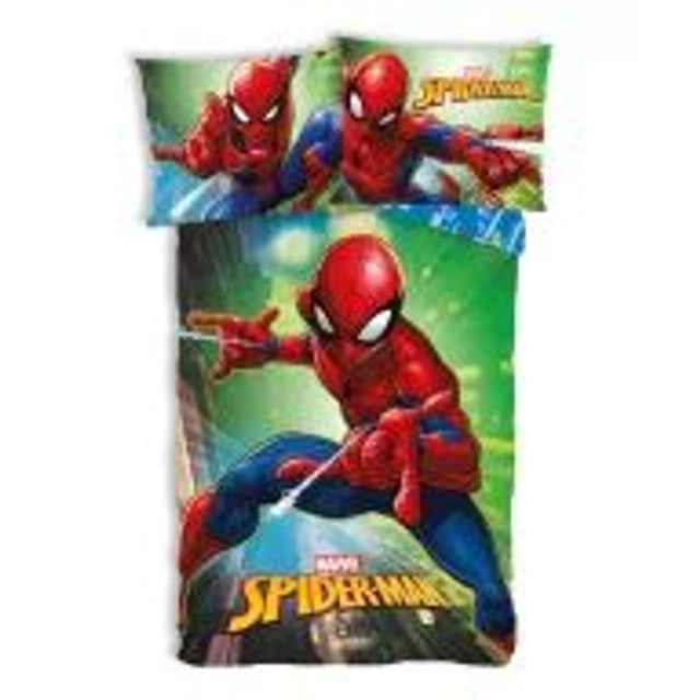 🕷️🛏️ Parure de lit enfant Spiderman – City Lights🌟