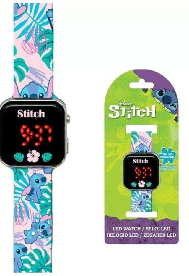 Montre Digitale LED Lilo & Stitch Leaf – L’Heure des Aventures Exotiques a Sonné ! 🐾💡