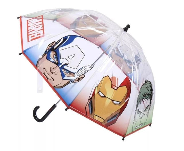 Parapluie Transparent Avengers – Ø71 cm de Force pour Petits Super-Héros ☔✨
