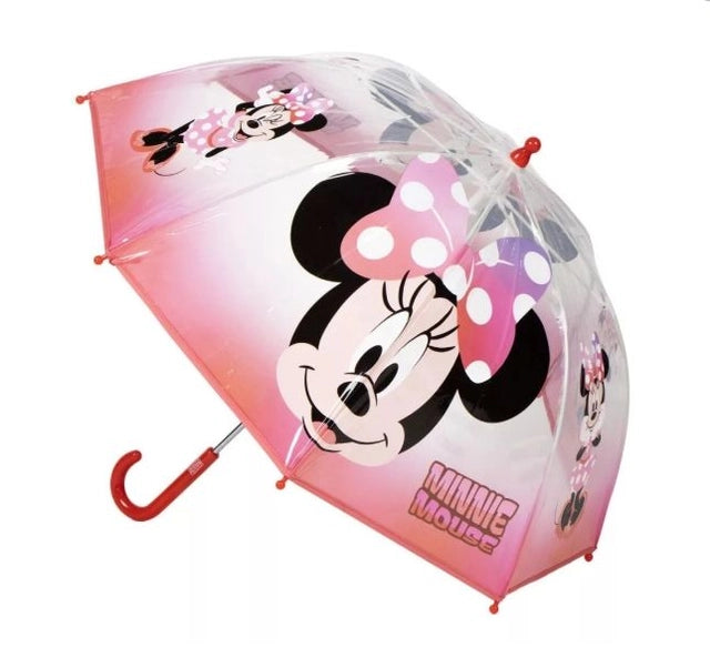 Parapluie Transparent Minnie Cheerful – Ø71 cm de Bonne Humeur pour Petites Coquettes ☔✨