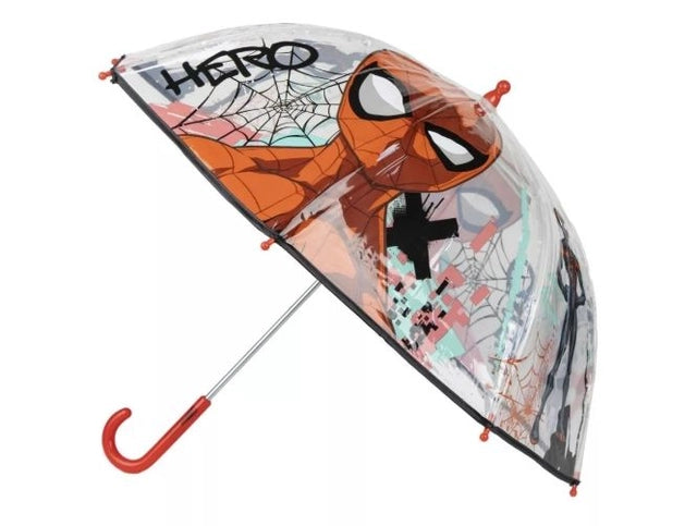 Parapluie Transparent Spiderman Hero – Ø71 cm de Courage pour Petits Justiciers ☔✨