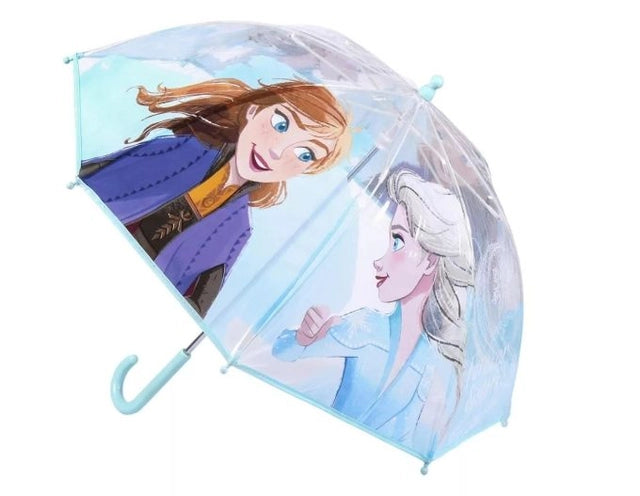 Parapluie Transparent Frozen Icy Drizzle – Ø71 cm de Magie Givrée pour Petites Reines ☔✨