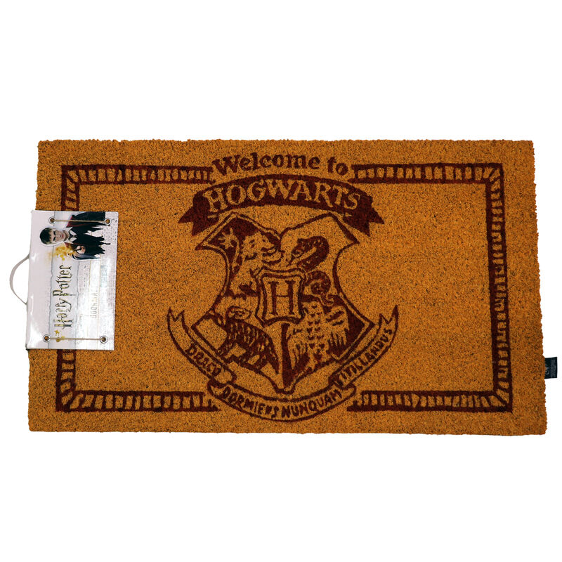 🧙♂️🏰 Paillasson Harry Potter – “Bienvenue à Poudlard” – 60 × 40 cm