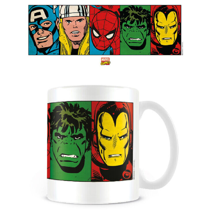 🦸♂️☕ Mug Avengers – Marvel Faces – 315 ml