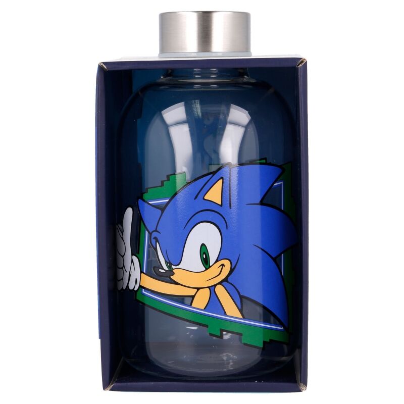🌀💙 Bouteille en verre Sonic le Hérisson – 620 ml