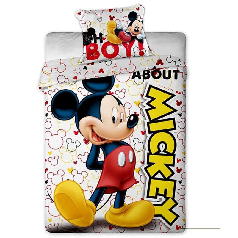 🐭⭐ Housse de couette Mickey Disney – 140 × 200 cm