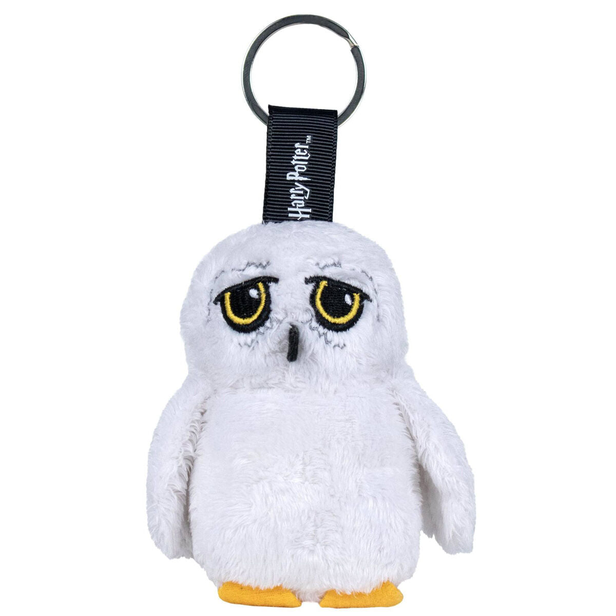 🦉🔑 Porte-clés en peluche Hedwige – Harry Potter