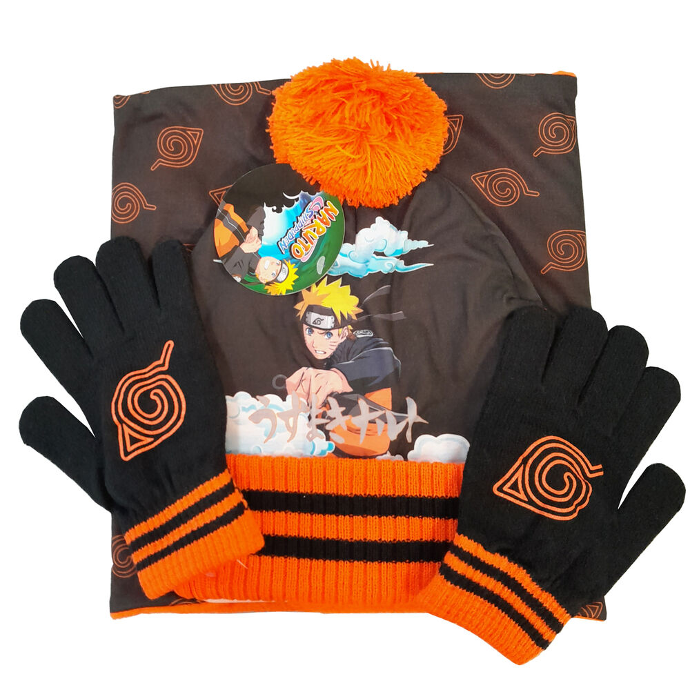 🧢🥷 Ensemble Hiver Naruto – Chapeau, Cache-cou & Gants