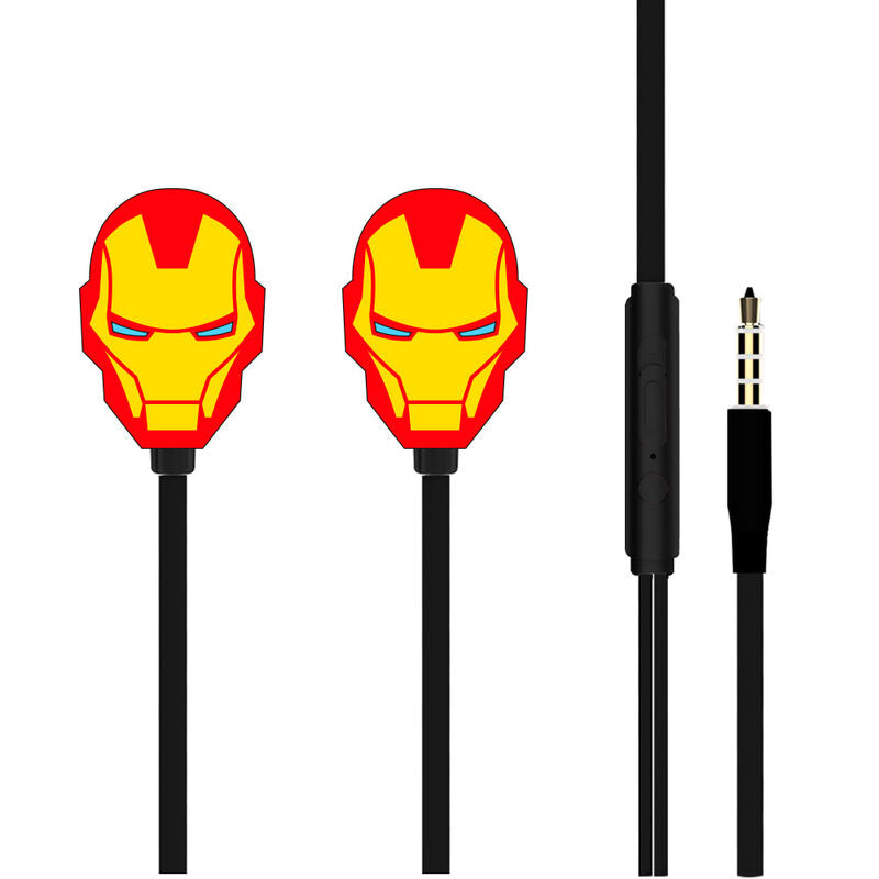 🎧🦾 Casque audio filaire – Iron Man Marvel