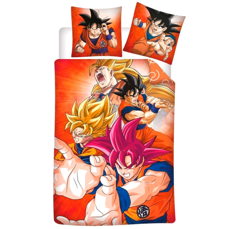 🔮⚡ Housse de couette Dragon Ball en microfibre – 140 × 200 cm