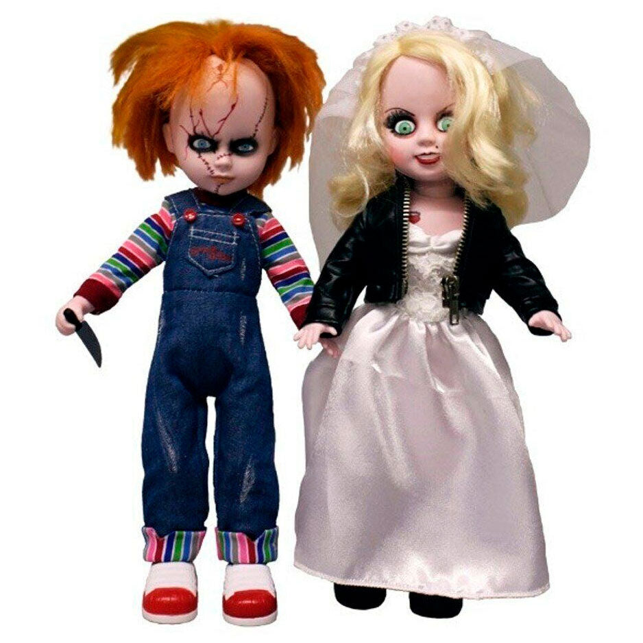 💀🧸 Lot de 2 poupées Chucky & Tiffany – Living Dead Dolls – 25 cm