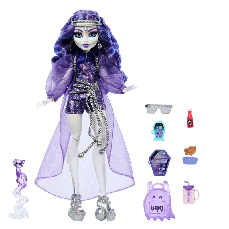 👻 Poupée Monster High Spectra Vondergeist – Mystère & Glamour Éthéré 💫