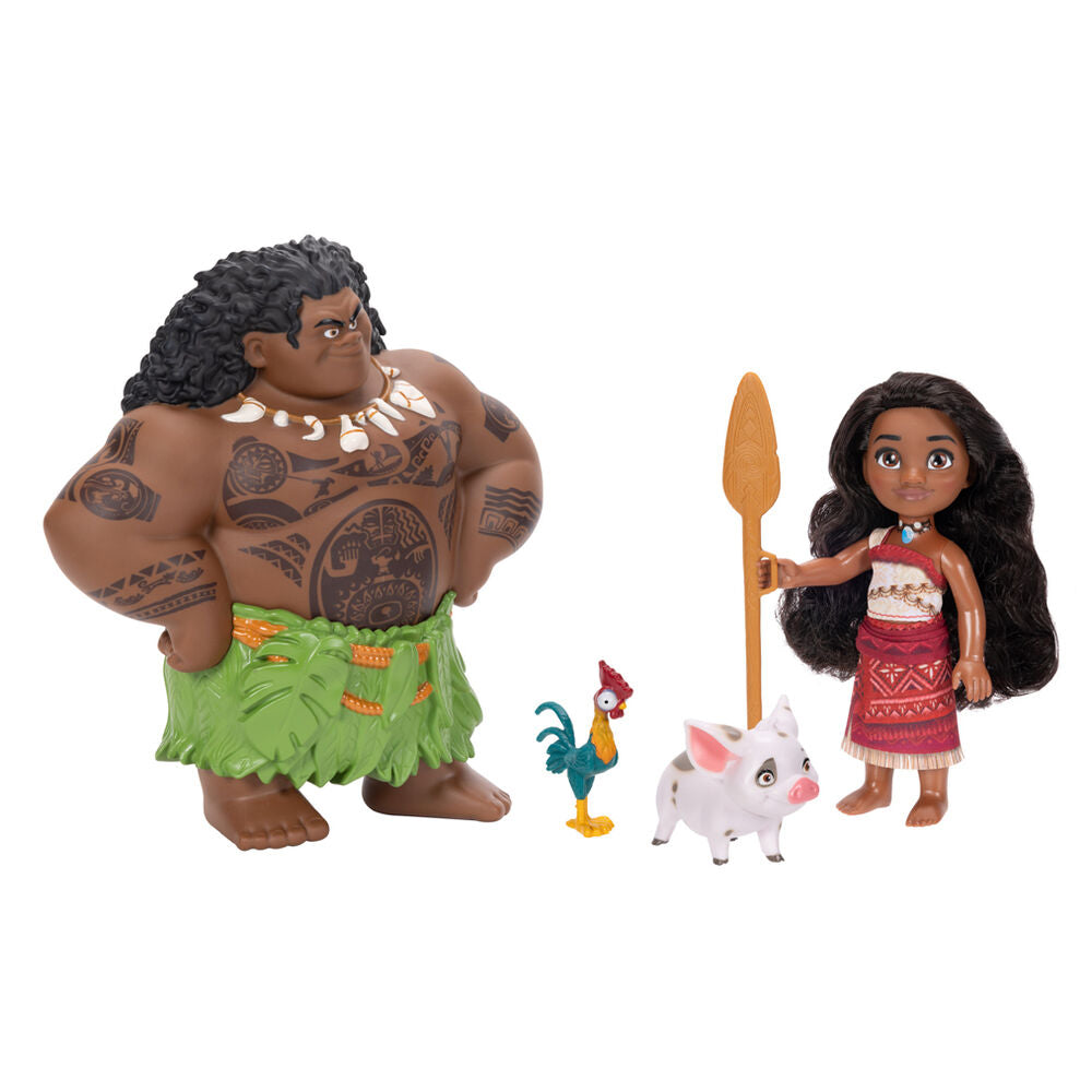 🌊 Disney Vaiana Moana 2 – Duo de Poupées Vaiana & Maui 15 cm